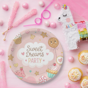 Sweet Dreams Party – Cute Pastel Dessert Celebrati Paper Plate