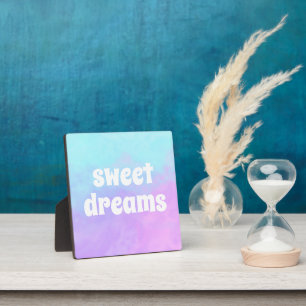 "Sweet Dreams" Pastel Abstract Clouds Plaque