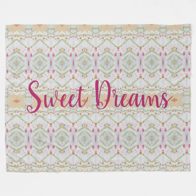 Sweet Dreams Pastel Blanket (Front (Horizontal))