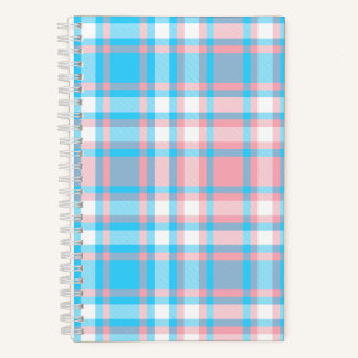 Sweet Dreams Plaid Spiral Notebook