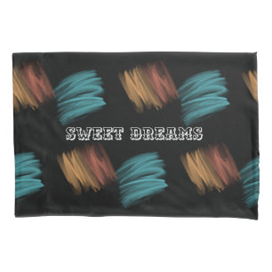 Sweet Dreams Rainbow Brushstroke Pillowcase