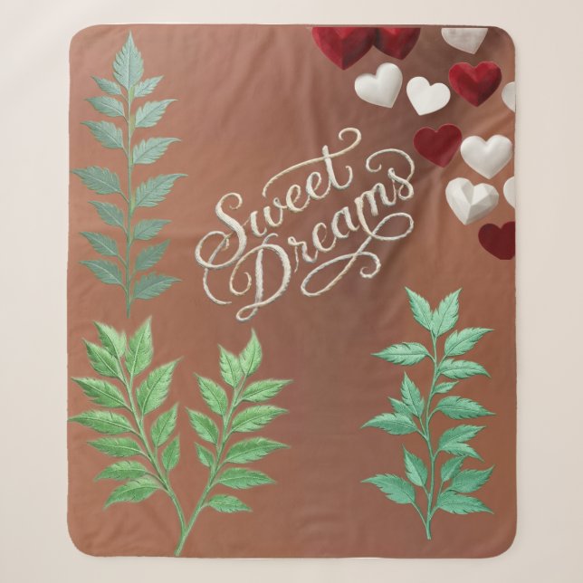 sweet dreams sherpa blanket (Front)