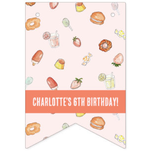 Sweet Dreams Sky Dessert Kids Birthday PartyPhoto Bunting