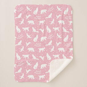 Sweet Dreams Star Constellations Sherpa Blanket