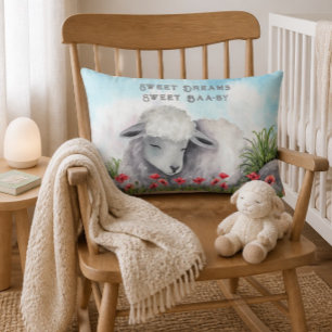 Sweet Dreams, Sweet Baa-by Lamb Lumbar Cushion