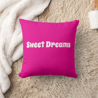 Sweet Dreams Throw Pillow – Cosy Bedroom Decor