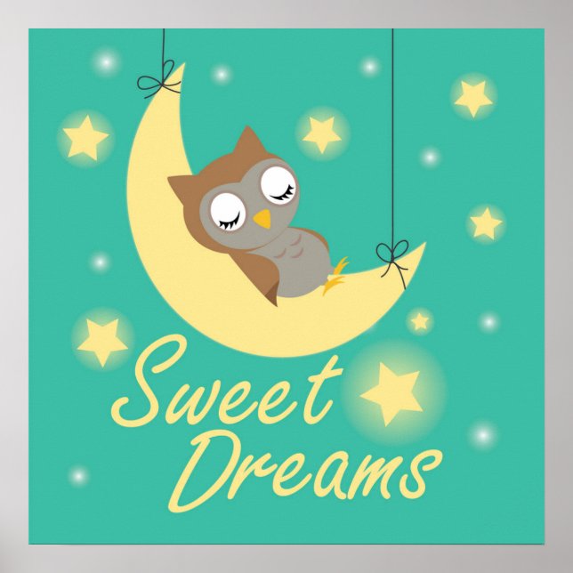 Sweet Dreams wish design. Poster (Front)