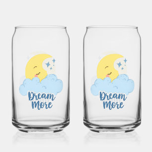 Sweet Dreams with Fluffy Cloud Can Glass