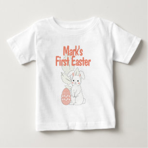 Sweet Easter Personalised First Easter Bunny Kids Baby T-Shirt