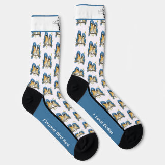 Sweet Eastern Bluebirds Socks