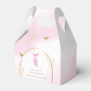 Sweet Elegant Boho Arch Ballerina Girl Baby Shower Favour Box