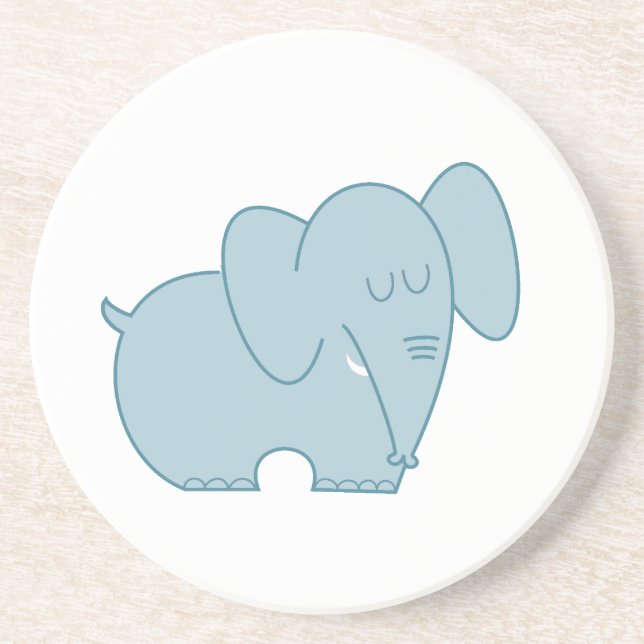 Sweet Elephant (Blue) Coaster (Front)