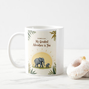 Sweet Elephant Fathers Day My Greatest Adventure Coffee Mug