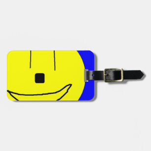 Sweet Emoji,  Yellow Blue, Art By Kids :) Luggage Tag