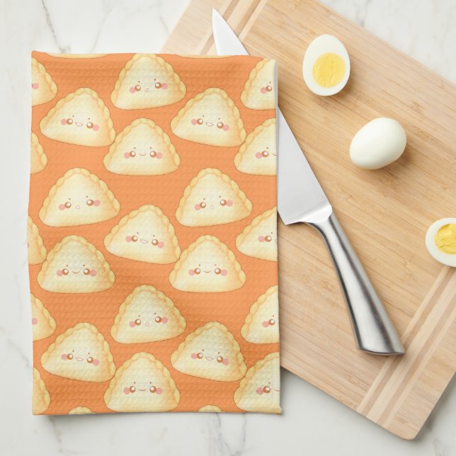 Sweet Empanadas De Leche Tea Towel (Quarter Fold)