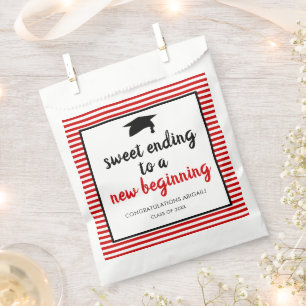 Sweet Ending to a New Beginning Graduation Favour  Bag