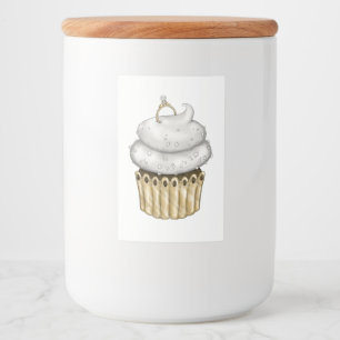 Sweet Engagement Cupcake Food Label