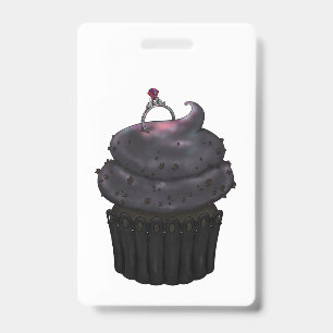 Sweet Engagement Cupcake ID Badge