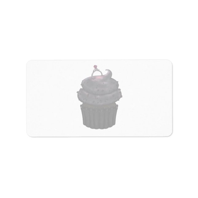 Sweet Engagement Cupcake Label (Front)