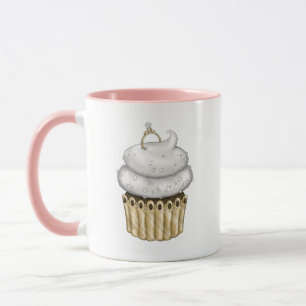 Sweet Engagement Cupcake Mug