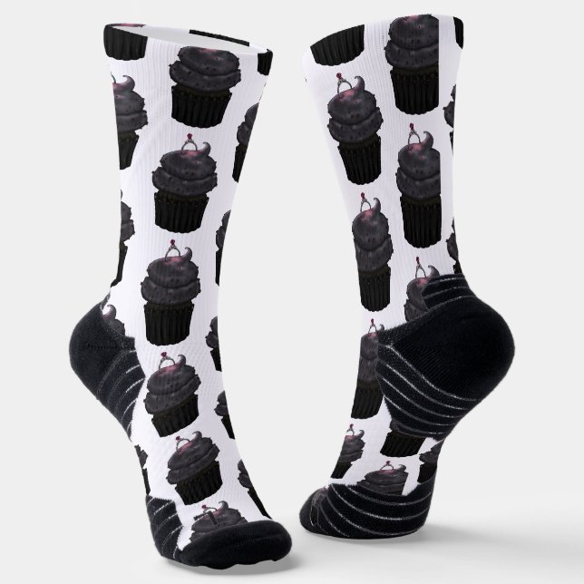 Sweet Engagement Cupcake Socks (Angled)