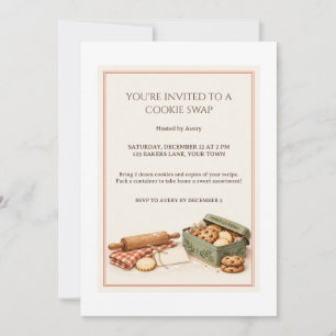 Sweet Exchange Cookie Swap Party Invitation
