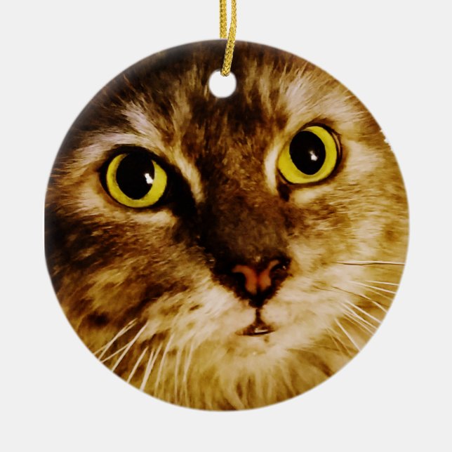 SWEET FACE KITTY  CERAMIC ORNAMENT (Front)