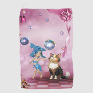 Sweet fairy golf towel
