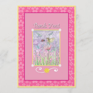 Sweet Fairy Matching Thank You Cards