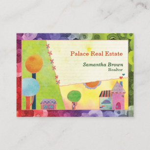 Sweet Fairytale Village Real Estate Agent Business Card