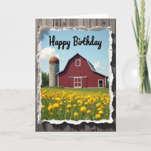 Sweet Farm Birthday Card