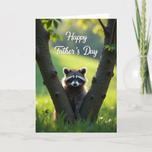 Sweet Fathers Day Bandit Mask Card