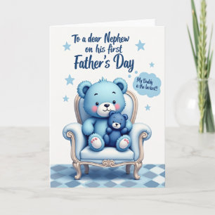 Sweet Fathers Day Bear Chair Card