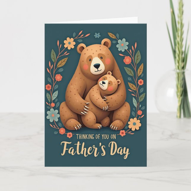 Sweet Fathers Day Bears Card (Front)