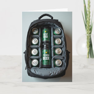 Sweet Fathers Day Beer Carrier Card