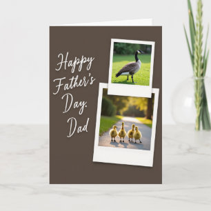 Sweet Fathers Day Bird Photos Card