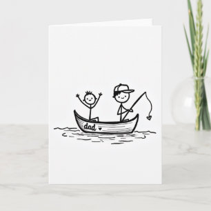 Sweet Fathers Day Boat Ride Card