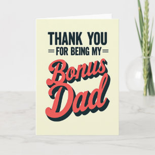 Sweet Fathers Day Bonus Dad Card