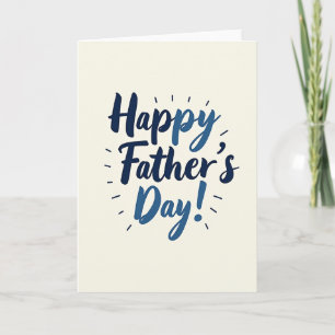 Sweet Fathers Day Brush Stroke Card