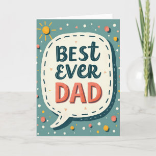 Sweet Fathers Day Bubble Card