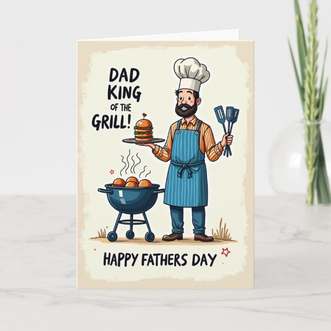 Sweet Fathers Day Burger Card (Front)
