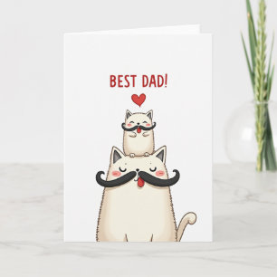Sweet Fathers Day Cats Card