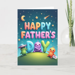 Sweet Fathers Day Celestial Card