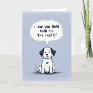 Sweet Fathers Day Dog Treat Card