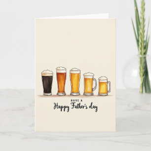Sweet Fathers Day Drinks Card