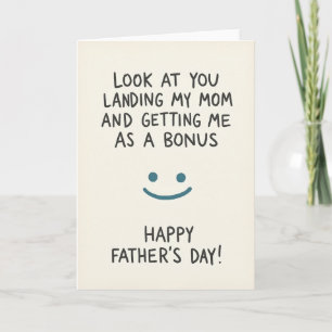 Sweet Fathers Day Face Smile Card