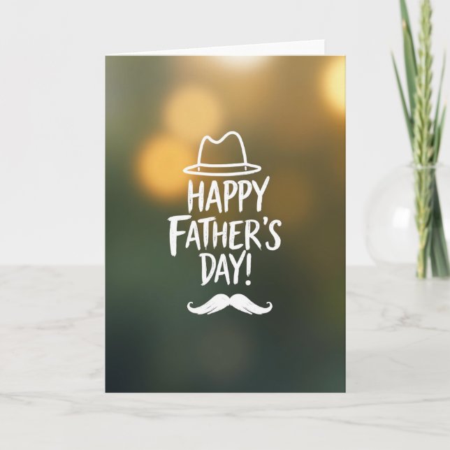 Sweet Fathers Day Fedora Card (Front)
