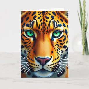 Sweet Fathers Day Feline Close Up Card