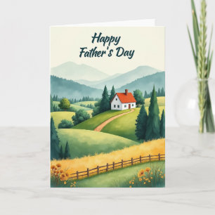 Sweet Fathers Day Field View Card