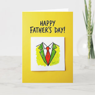 Sweet Fathers Day Formal Wear Card